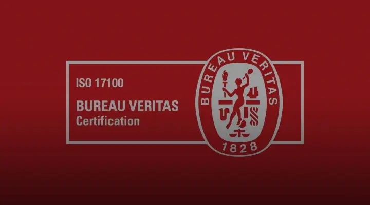 translation company certified to iso 17100 quality standard